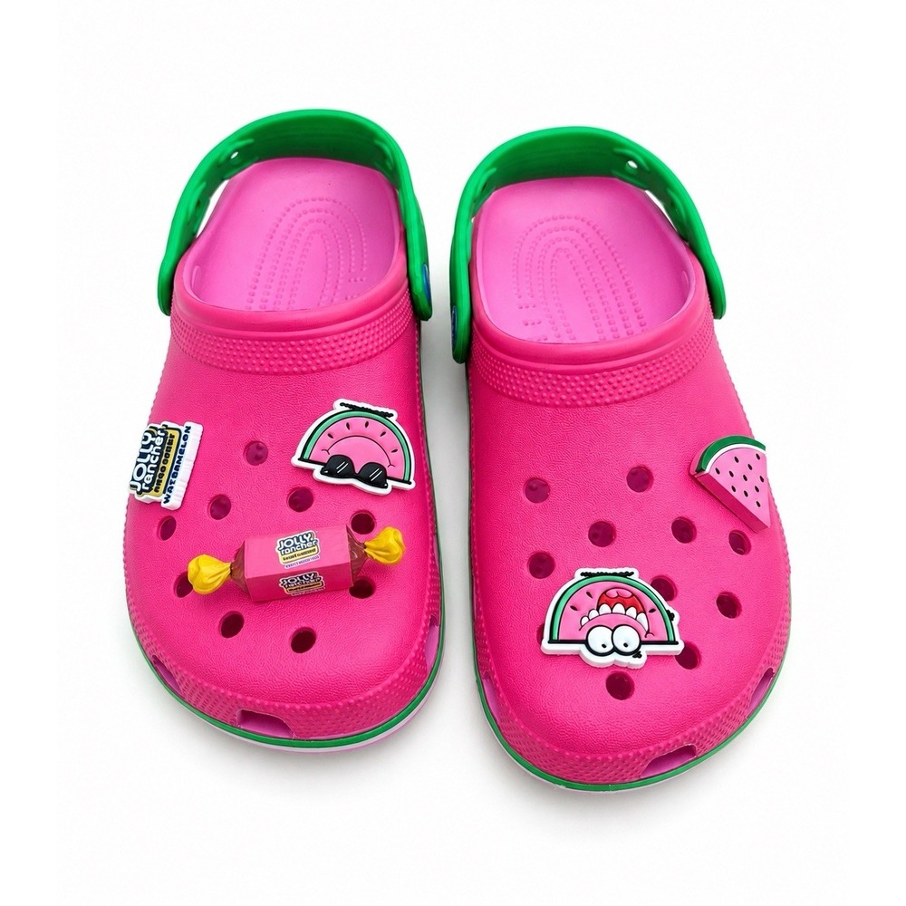 Crocs Jolly Rancher Classic Clog 209316-669 Pink Watermelon Mens 5 Womens 7